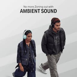 boAt 1000004528 Rockerz Plus 450 ANC, Hybrid Active Noise Cancellation, 40mm Drivers, Up to 70 Hours Playback, Bluetooth 5.4, Black Sabre, Wireless Headphones