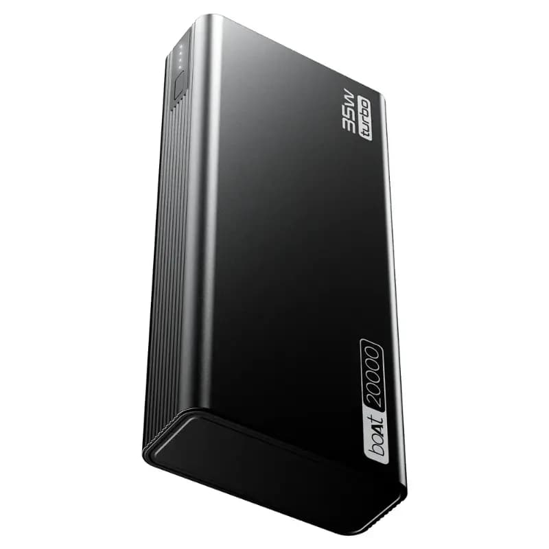 boAt 1000003784 Energyshroom PB435 Turbo Powerbank, 20000 mAh Capacity, Onyx Black