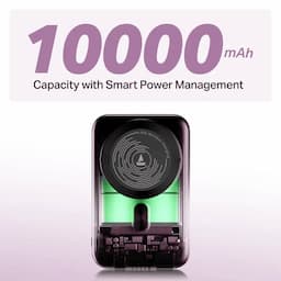 boAt 1000003804 Energyshroom PB331 Magnacharge Powerbank, 10000 mAh Capacity, Purple