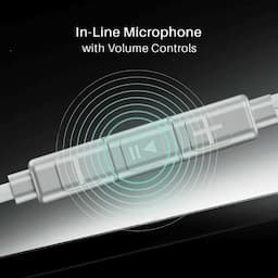 boAt 1000004087 Bassheads 90C Wired Earphones, In-Line Multifunction Button Microphone, White