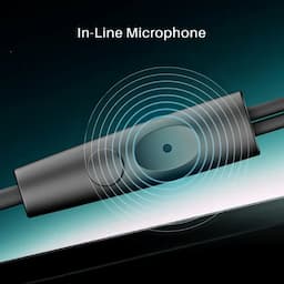 boAt 1000003930 Bassheads 300C Wired Earphones, In-Line with Multifunction Button Microphone, Active Black