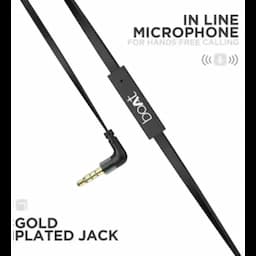 boAt 1000000533 Bassheads 220 Wired Earphones, In-Line Microphone, Black