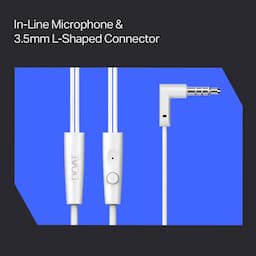 boAt 1000003935 Bassheads 212L Wired Earphones, In-Line (with Voice Command Support) Microphone, Active White