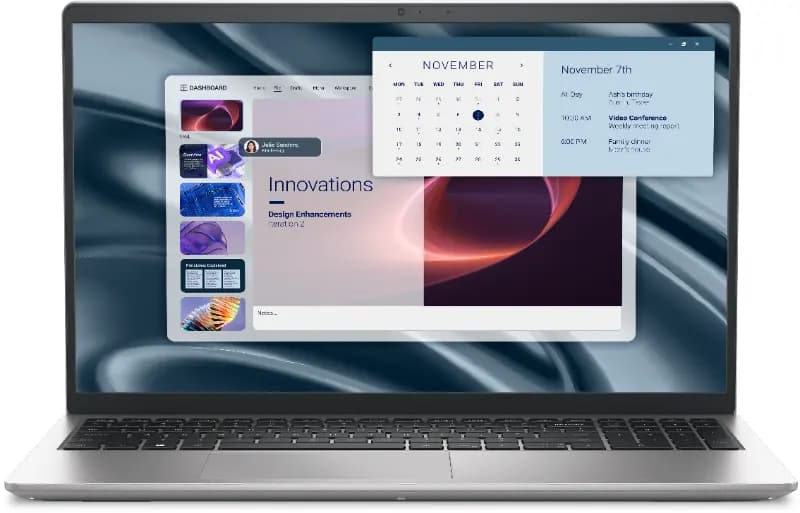 Dell INDDPE15PV15255R58U1-SQ2, 15.6 inch Display, AMD Ryzen 5 7520U, 8 GB RAM 512 GB, Carbon Black Business Laptop