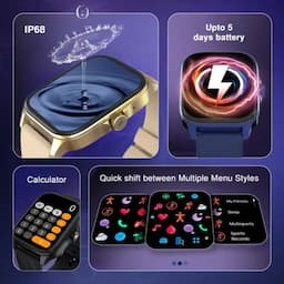 Fastrack 38151PP05K, New Astor FS1 Pro, 1.97-inch, Super AMOLED, Bluetooth Calling, IP68, Beige Silicone Strap, Smartwatch