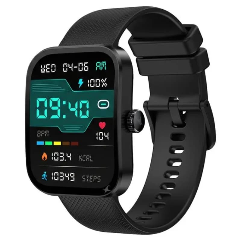 Fastrack 38207PP01K, Revoltt FS3, 2.01-inch TFT, Bluetooth Calling, HRM, SpO2, Sleep Tracking, Black Silicone Strap, Smartwatch