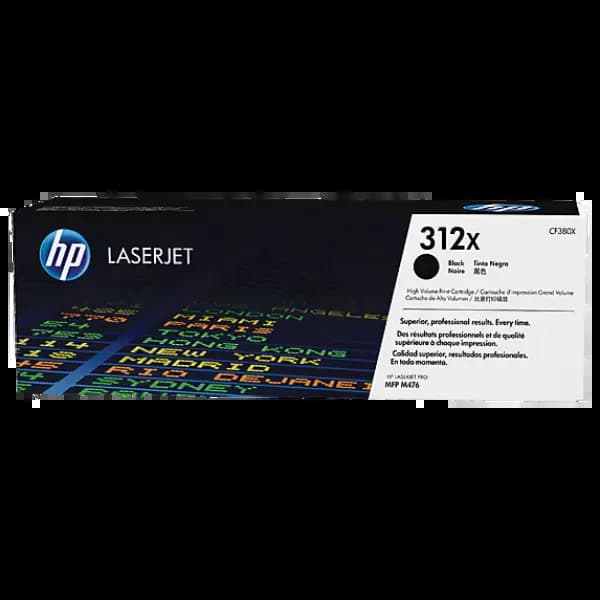 HP CF380XC, 312X, Black, Original, High Yield, Contract, LaserJet Toner Cartridge