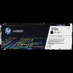 HP CF380XC, 312X, Black, Original, High Yield, Contract, LaserJet Toner Cartridge