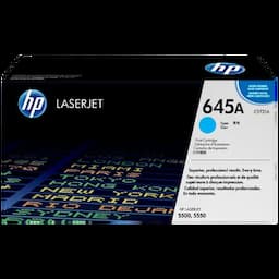HP C9731AC, 645A, Cyan, Original, Contract, Color LaserJet 5500, LaserJet Toner Cartridge