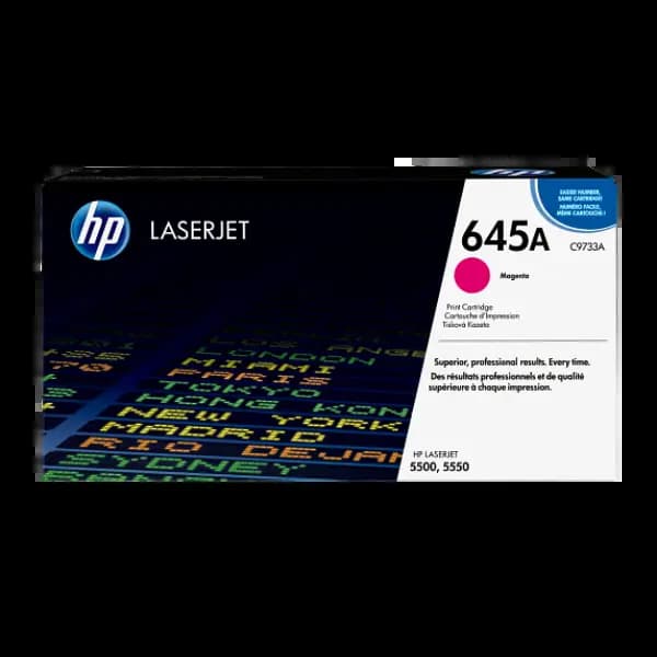 HP C9733AC, 645A, Magenta, Original, Contract, Color LaserJet 5500, LaserJet Toner Cartridge