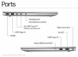 HP DQ9E1AT#ACJ ProBook 4 G1I, 14 inch Display, Intel Core Ultra 5 225H, 16 GB RAM, 512GB Storage, Windows 11 Pro AI Business Laptop