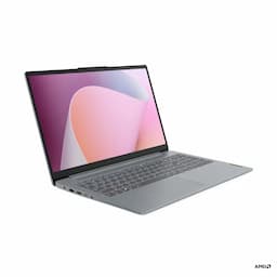 Lenovo 82XQ01VXIN IdeaPad Slim 3, 15.6 inch Display, AMD Ryzen 3 Processor, 8 GB Memory, 512 GB Storage, Windows 11, Arctic Grey, Laptop