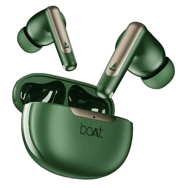 boAt 1000003838 Airdopes 141 Elite ANC, 35dB ANC, 42 Hours Playback, 10mm Drivers, Quad Mics with ENx Technology, BEAST Mode, IPX5, Green, Wireless Earbuds