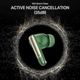 boAt 1000003838 Airdopes 141 Elite ANC, 35dB ANC, 42 Hours Playback, 10mm Drivers, Quad Mics with ENx Technology, BEAST Mode, IPX5, Green, Wireless Earbuds