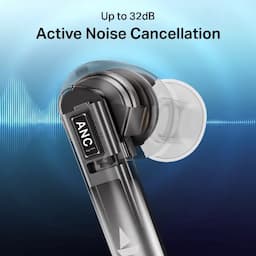 boAt 1000004018 Airdopes Prime 513 ANC, 32dB ANC, 65 Hours Playback, 13mm Drivers, Quad Mics with AI-ENx Technology, Multipoint Connectivity, BEAST Mode, Ivory Glow Wireless Earbuds