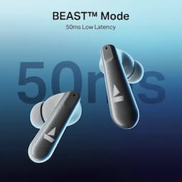 boAt 1000004018 Airdopes Prime 513 ANC, 32dB ANC, 65 Hours Playback, 13mm Drivers, Quad Mics with AI-ENx Technology, Multipoint Connectivity, BEAST Mode, Ivory Glow Wireless Earbuds