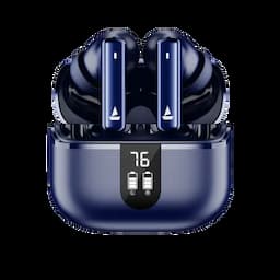 boAt 1000003338 Airdopes 121 Pro Plus, 100 Hours Playback, 10mm Drivers, 4 Mics with ENx™ Technology, BEAST™ Mode, 50ms Low Latency, IPX5, Blue, Wireless Earbuds