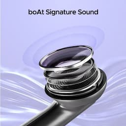 boAt 1000002961 Airdopes 91, 45 Hours Playback, 10mm Drivers, Dual Mics with ENx™ Technology, BEAST™ Mode, 50ms Low Latency, IPX4, Active Black, Wireless Earbuds