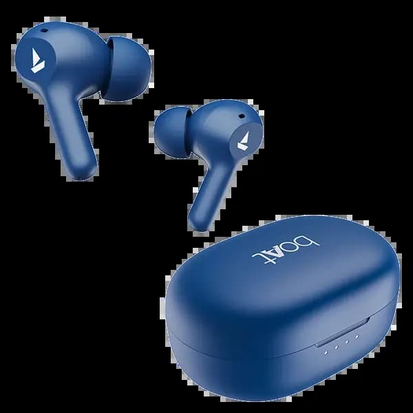 boAt 1000002959 Airdopes 71, 40 Hours Playback, 6mm Drivers, Dual Mics with ENx Technology, BEAST Mode, 50ms Low Latency, IPX4, Starry Blue, Wireless Earbuds