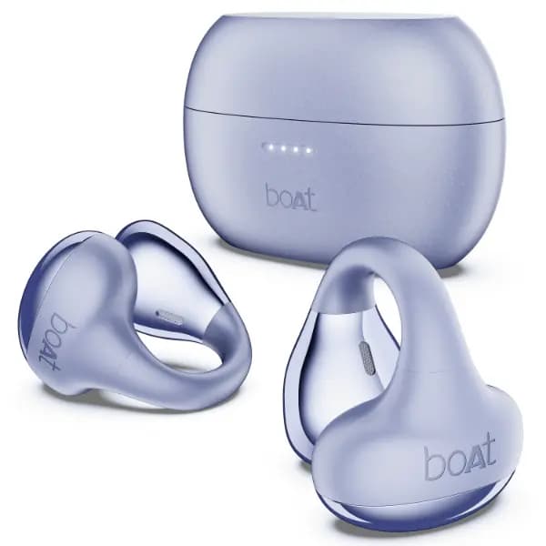 boAt 1000003581 Airdopes Loop, 50 Hours Playback, 12mm Drivers, Quad Mics with ENx™ Technology, BEAST™ Mode, 40ms Low Latency, IPX4, Lavender Mist, Wireless Earbuds