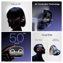 boAt 1000003581 Airdopes Loop, 50 Hours Playback, 12mm Drivers, Quad Mics with ENx™ Technology, BEAST™ Mode, 40ms Low Latency, IPX4, Lavender Mist, Wireless Earbuds