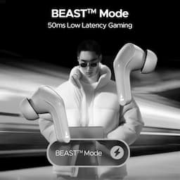 boAt 1000003310 Airdopes 311 Pro, 50 Hours Playback, 10mm Drivers, Dual Mics with ENx™ Technology, BEAST™ Mode, 50ms Low Latency, IPX4, Space Grey, Wireless Earbuds