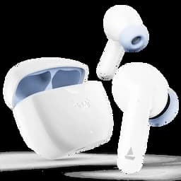 boAt 1000003226 Airdopes 120, 40 Hours Playback, 10mm Drivers, Quad Mics with ENx™ Technology, BEAST™ Mode, 65ms Low Latency, IPX4, Ivory White, Wireless Earbuds