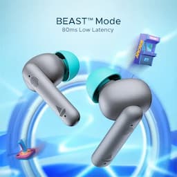 boAt 1000000242 Airdopes 141, 42 Hours Playback, 8mm Drivers, ENx Technology, BEAST Mode, IPX4, Cider Cyan, Wireless Earbuds