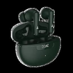 boAt 1000003015 Airdopes 161 ANC, 50 Hours Playback, Up to 32dB ANC, 10mm Drivers, Quad Mics with ENx™ Technology, BEAST™ Mode, 50ms Low Latency, IPX5, Green, Wireless Earbuds