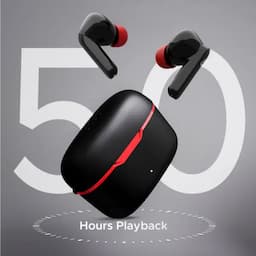 boAt 1000003249 Airdopes Ultra Plus, 50 Hours Playback, 10mm Drivers, Quad Mics with ENx™ Technology, BEAST™ Mode, 50ms Low Latency, IPX5, Active Black, Wireless Earbuds