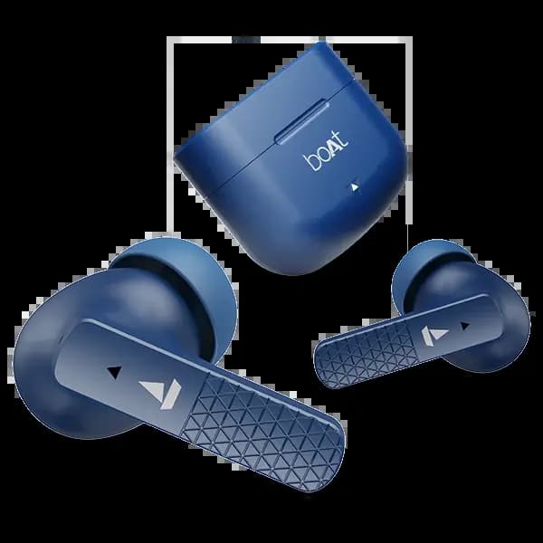 boAt 1000002962 Airdopes 91, 45 Hours Playback, 10mm Drivers, Dual Mics with ENx™ Technology, BEAST™ Mode, 50ms Low Latency, IPX4, Starry Blue, Wireless Earbuds