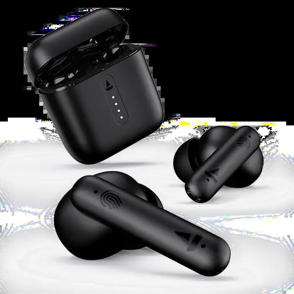 boAt 1000000241 Airdopes 141, 42 Hours Playback, 8mm Drivers, ENx Technology, BEAST Mode, IPX4, Bold Black, Wireless Earbuds