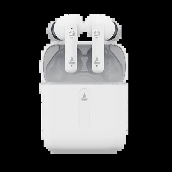 boAt 1000000249 Airdopes 148, 42 Hours Playback, 8mm Drivers, IWP & ENx™ Technology, ASAP Fast Charge, IPX4, White Purity, Wireless Earbuds