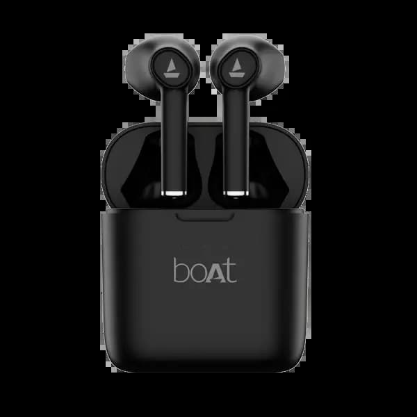 boAt 1000000233 Airdopes 138, 60 Hours Playback, 13mm Drivers, Quad Mics with ENx Technology, 50ms Low Latency, IPX4, Active Black, Wireless Earbuds