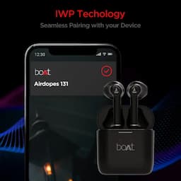 boAt 1000000233 Airdopes 138, 60 Hours Playback, 13mm Drivers, Quad Mics with ENx Technology, 50ms Low Latency, IPX4, Active Black, Wireless Earbuds
