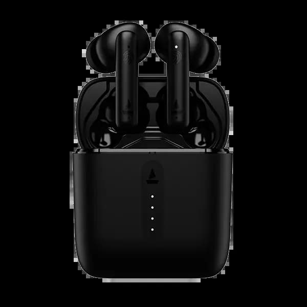 boAt 1000000246 Airdopes 148, 42 Hours Playback, 8mm Drivers, IWP & ENx™ Technology, ASAP Fast Charge, IPX4, Active Black, Wireless Earbuds