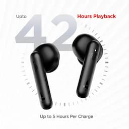 boAt 1000000246 Airdopes 148, 42 Hours Playback, 8mm Drivers, IWP & ENx™ Technology, ASAP Fast Charge, IPX4, Active Black, Wireless Earbuds