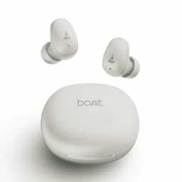 boAt 1000004085 Airdopes Plus 214, 55 Hours Playback, 10mm Drivers, Dual Mics with ENx Technology, 45ms Low Latency, Bluetooth 6.0, IPX4, Silver Mist Wireless Earbuds
