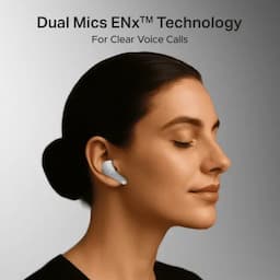 boAt 1000003676 Airdopes Plus 311, 50 Hours Playback, 10mm Drivers, Dual Mics with ENx™ Technology, BEAST™ Mode, 50ms Low Latency, IPX4, Ash Grey, Wireless Earbuds