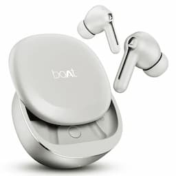 boAt 1000003895 Airdopes Prime 511, 50 Hours Playback, 12mm Drivers, 4 Mics with AI-ENx Technology, 60ms Low Latency, Multipoint Connectivity, IPX5, Zinc White Wireless Earbuds