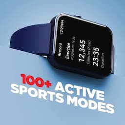 boAt 1000002520 Wave Stride Voice 1.83-inch HD Display, Bluetooth Calling, 100+ Sports Modes, Deep Blue Smartwatch