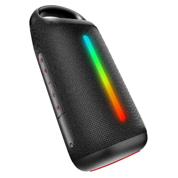 boAt 1000003818 Stone Arc Pro, 25W Sound, 12H Playback, RGB LEDs, IPX5, Raging Black Bluetooth Speaker