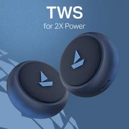 boAt 1000003752 Stone 108, 3W Sound, 12H Playback, TWS, IPX4, Tropical Blue Bluetooth Speaker