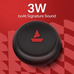 boAt 1000003753 Stone 108, 3W Sound, 12H Playback, TWS, IPX4, Raging Black Bluetooth Speaker
