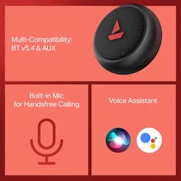 boAt 1000003753 Stone 108, 3W Sound, 12H Playback, TWS, IPX4, Raging Black Bluetooth Speaker