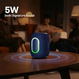 boAt 1000004615 Stone Neo, 5W Sound, 12H Playback, TWS, RGB Lights, Arctic Blue Bluetooth Speaker