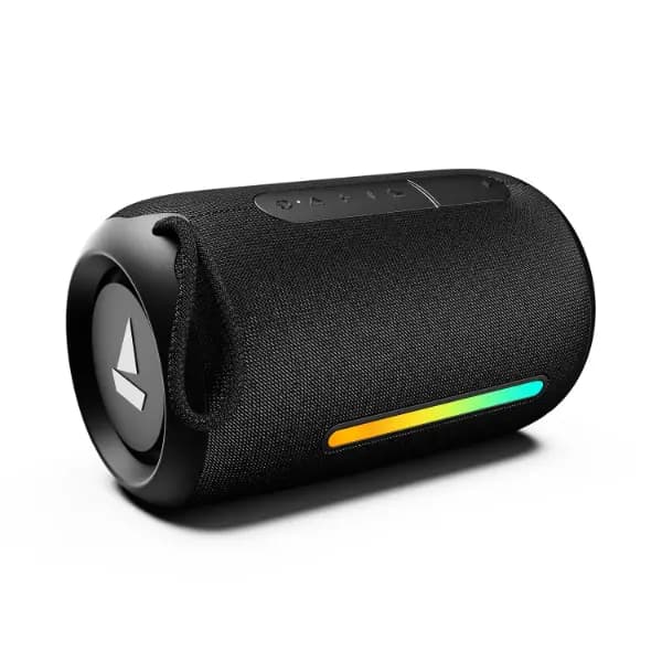 boAt 1000003343 Stone 358 Pro, 14W Sound, 12H Playback, RGB LEDs, IPX5, Raging Black Bluetooth Speaker