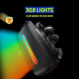 boAt 1000003814 Stone Arc Pro Plus, 45W Sound, 12H Playback, RGB LEDs, IPX5, Raging Black Bluetooth Speaker