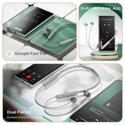 boAt 1000003416 Rockerz 255 Z Plus Bluetooth Neckband with 50Hrs Playback, Bluetooth 5.3 and IPX4 - Slate Grey