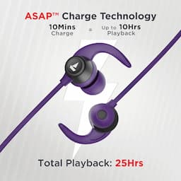 boAt 1000001729 Rockerz 255 Neo Bluetooth Neckband with 25Hrs Playback, 12mm Drivers and IPX6 - Purple Haze